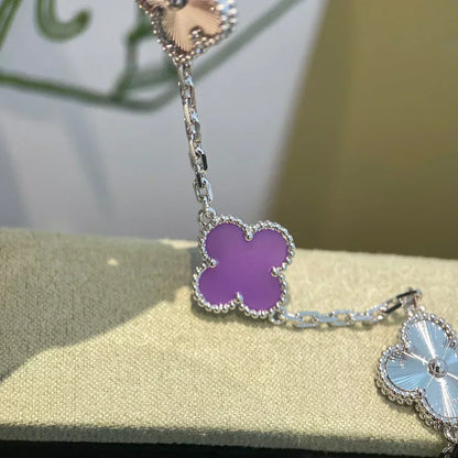 [⭐Shinejoy] CLOVER 5 MOTIF VIOLET BRACELET COLLECTION