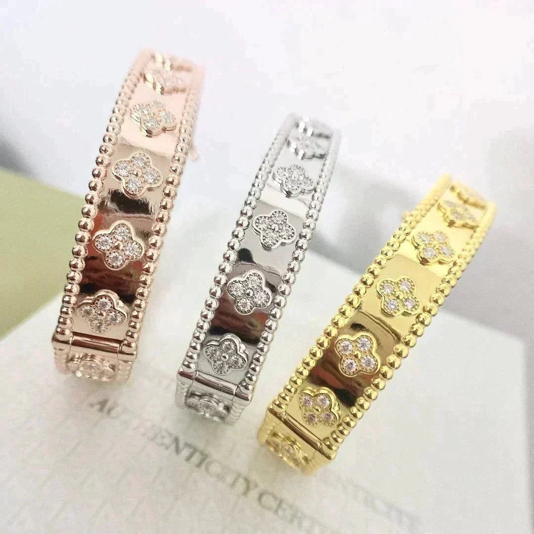 [⭐Shinejoy]CLOVER BRACELET 8MM DIAMONDS
