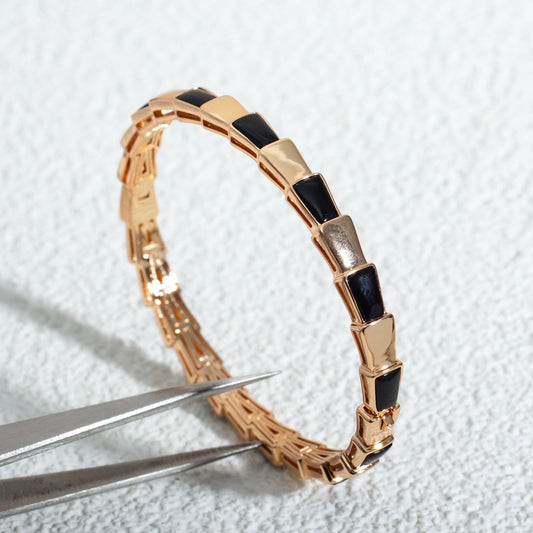 [⭐Shinejoy]SERPENTI BRACELET PINK GOLD ONYX