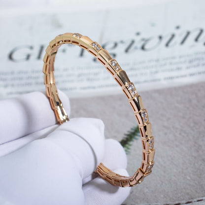 [⭐Shinejoy]SERPENTI BRACELET PINK GOLD DIAMOND