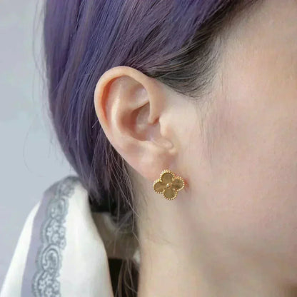 [⭐Shinejoy]CLOVER MEDIUM 1 MOTIFS LASER EARRINGS