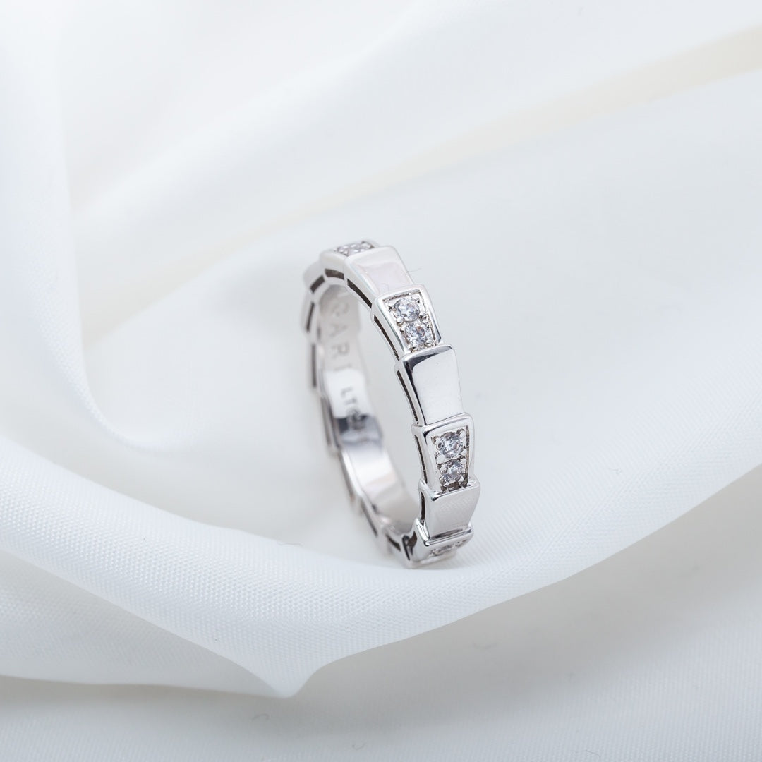 [⭐Shinejoy]SERPENTI RING SILVER  3MM