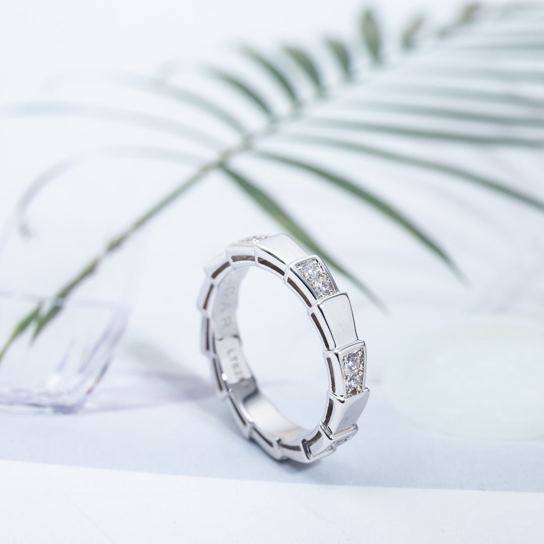 [⭐Shinejoy]SERPENTI RING SILVER  3MM