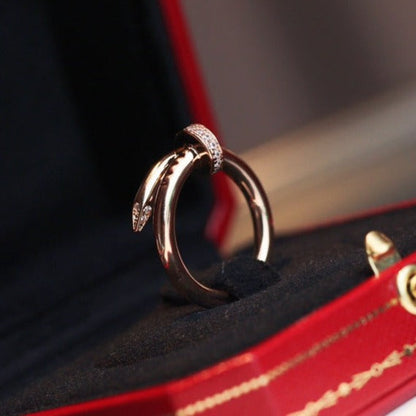 [⭐Shinejoy]JUSTE RING 2.65MM PINK GOLD DIAMOND