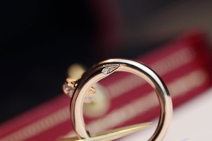 [⭐Shinejoy]JUSTE RING 2.65MM PINK GOLD DIAMOND