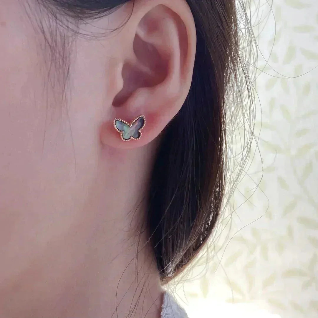 [⭐Shinejoy]BUTTERFLY DARK MOP  EARRINGS