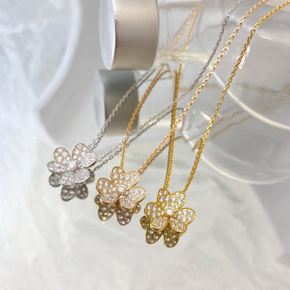 [⭐Shinejoy]FLOWER DIAMOND NECKLACE