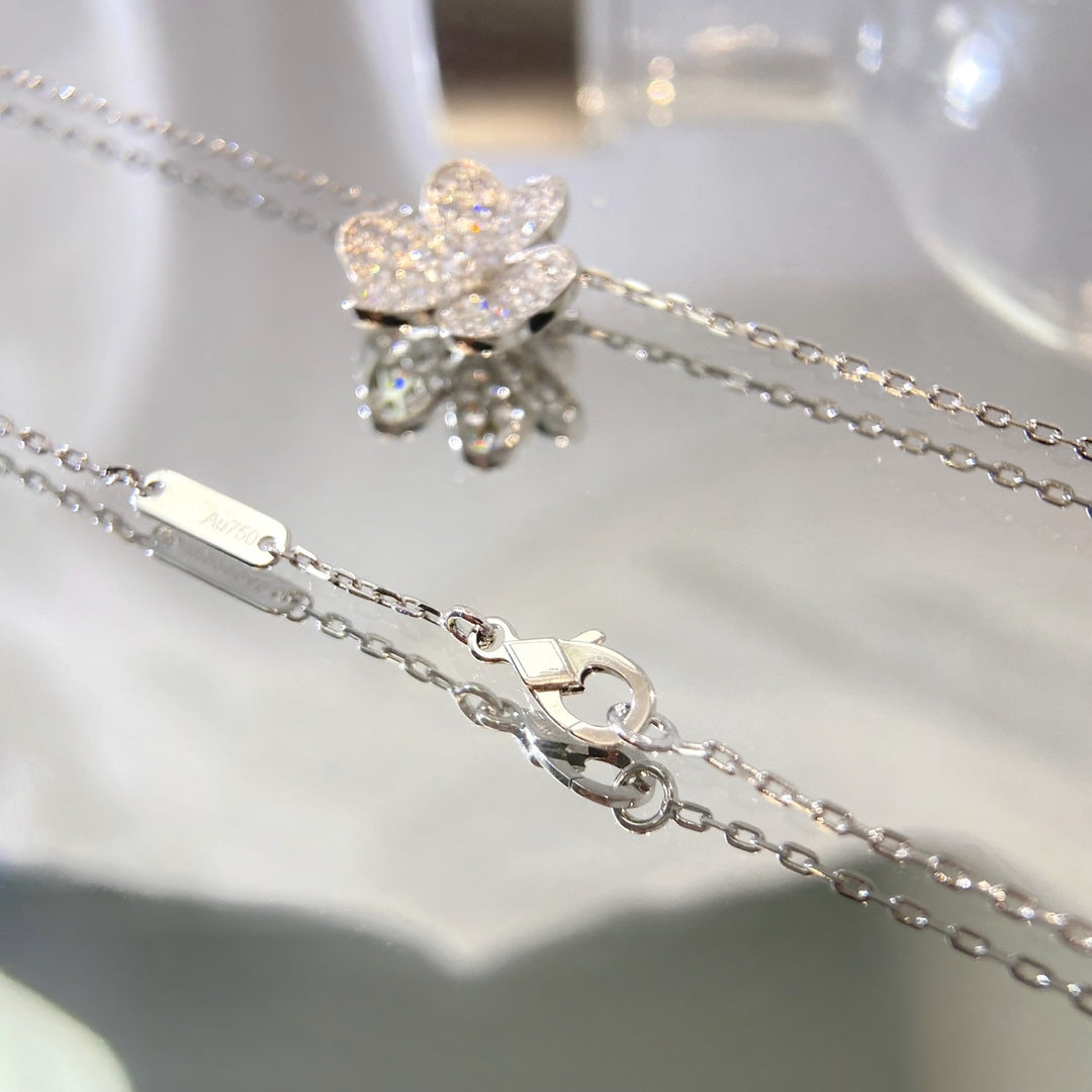 [⭐Shinejoy]FLOWER DIAMOND NECKLACE