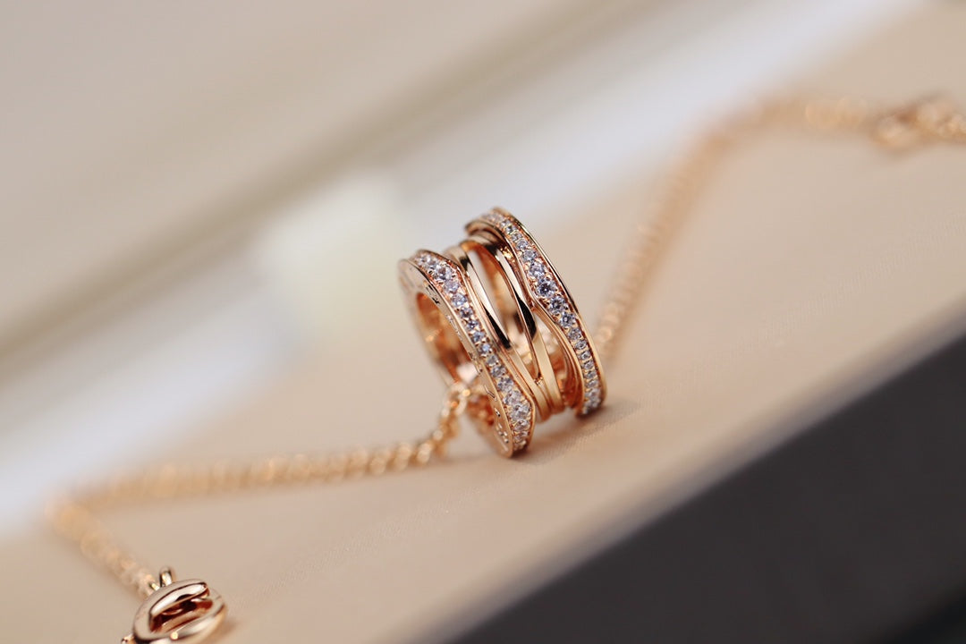 [⭐Shinejoy]ZERO 1 PINK GOLD NECKLACE