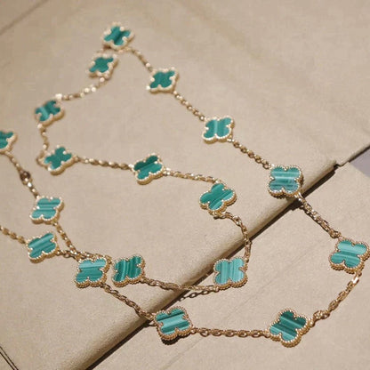 [⭐Shinejoy]CLOVER 20 MOTIFS MALACHITE GOLD