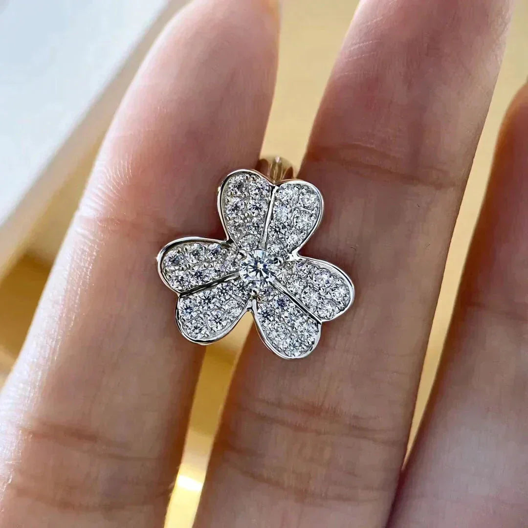 [⭐Shinejoy]CLOVER COMOS DIAMOND EARRINGS SILVER