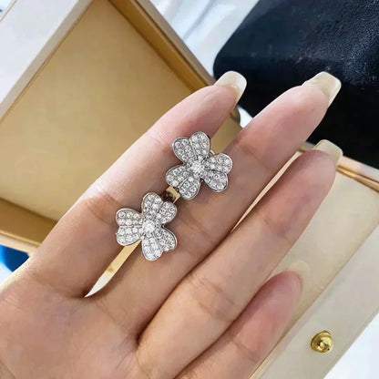 [⭐Shinejoy]CLOVER COMOS DIAMOND EARRINGS SILVER