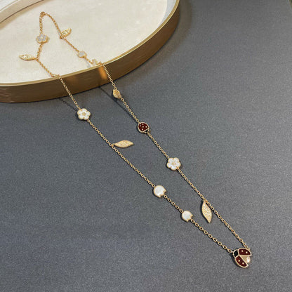 [⭐Shinejoy]LUCKY SPRING 15 MOTIFS GOLD NECKLACE