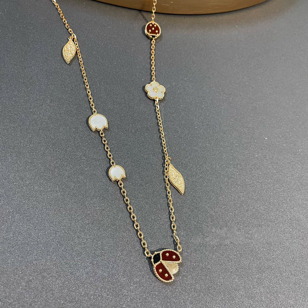 [⭐Shinejoy]LUCKY SPRING 15 MOTIFS GOLD NECKLACE