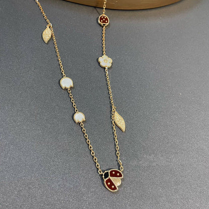 [⭐Shinejoy]LUCKY SPRING 15 MOTIFS GOLD NECKLACE