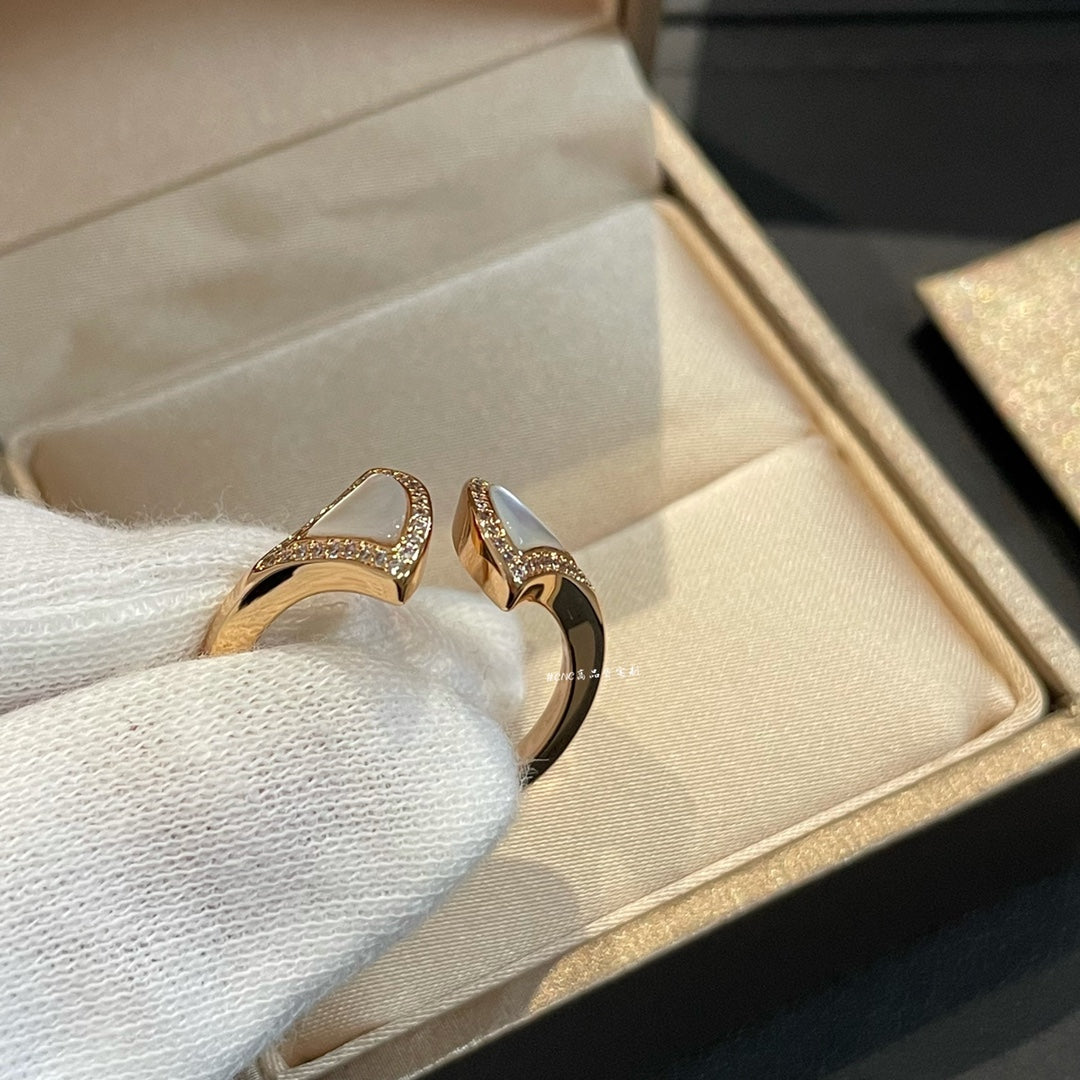 [⭐Shinejoy]DREAM MOP DIAMOND OPEN RING
