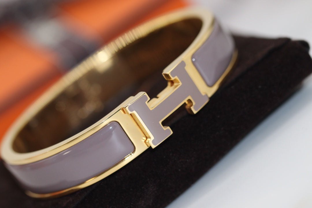 [⭐Shinejoy]H BRACELET 12MM BROWN
