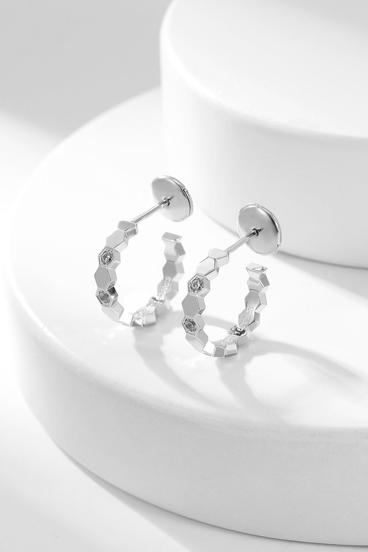 [⭐Shinejoy]BEE LOVE DIAMOND HOOP EARRINGS