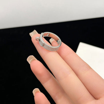 [⭐Shinejoy]KELLY SILVER DIAMOND RING