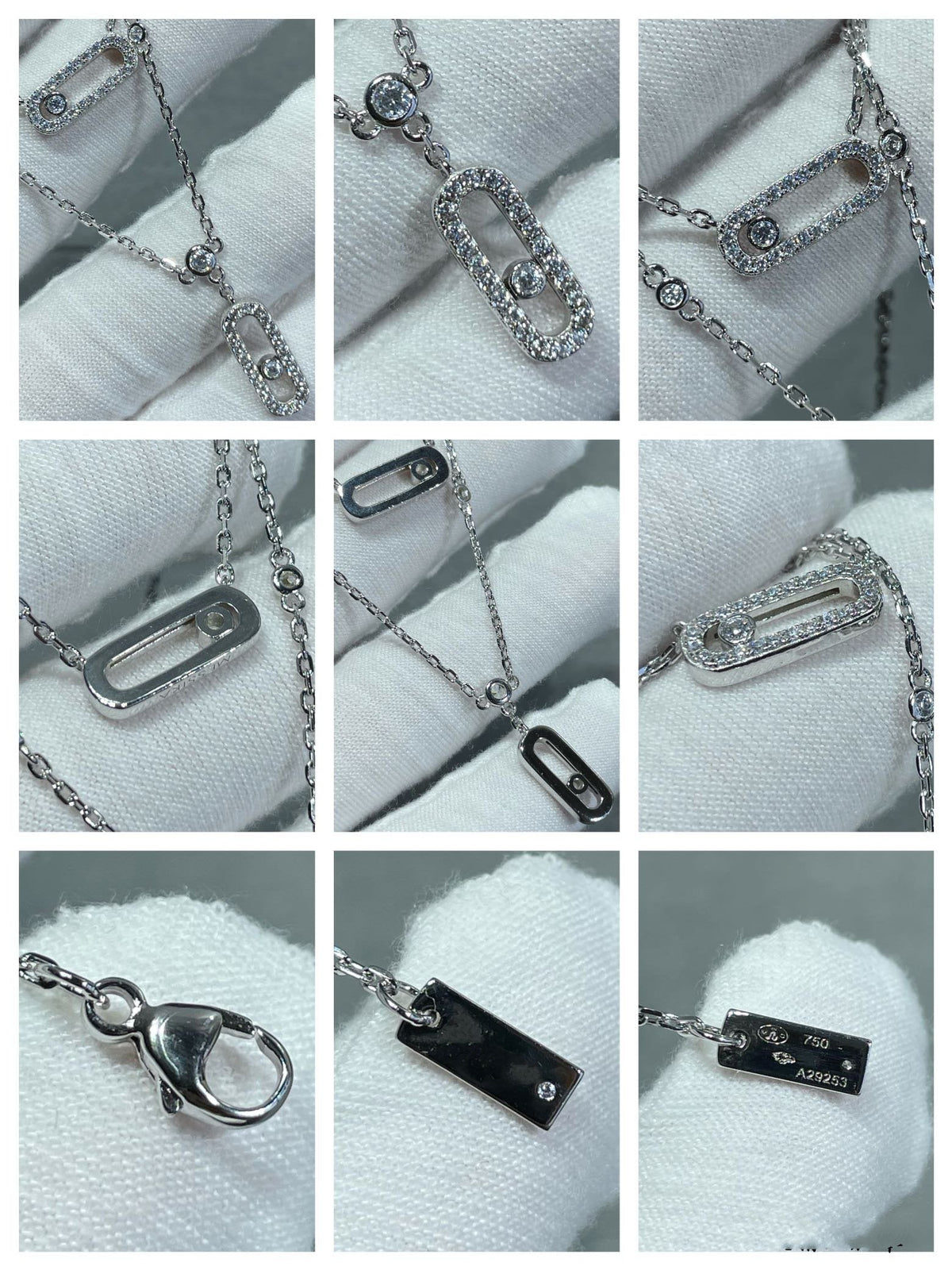 [⭐Shinejoy]MOVE 2 ROW DIAMOND NECKLACE