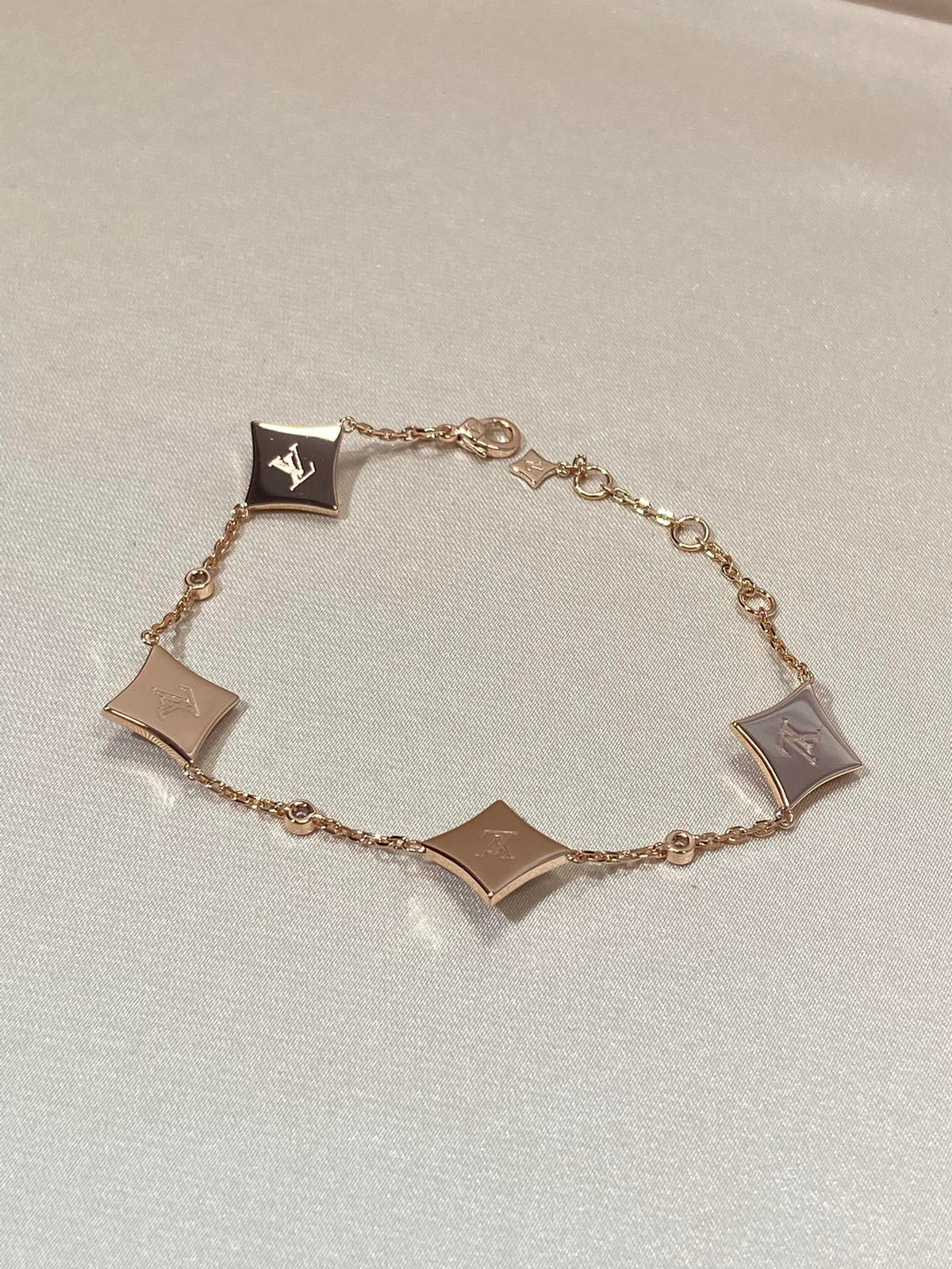 [⭐Shinejoy]STAR 4 MOTIF MOP DIAMOND PINK GOLD BRACELET