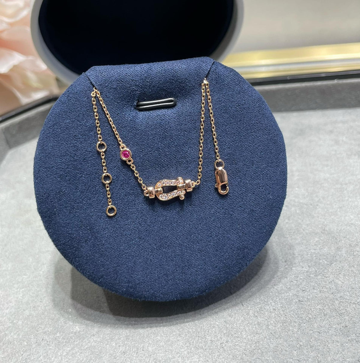 [⭐Shinejoy]FORCE 10 DIAMOND CHAIN LINK PINK GOLD BRACELET