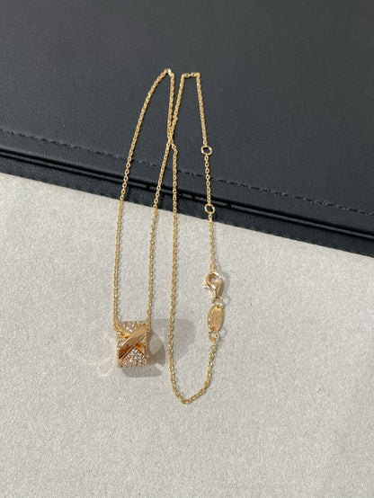 [⭐Shinejoy]LIENS EVIDENCE DIAMOND PAVED NECKLACE