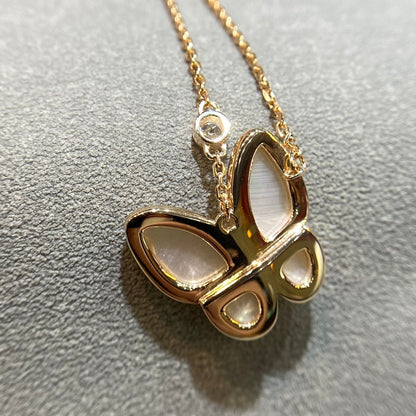 [⭐Shinejoy]BUTTERFLY MOP DIAMOND NECKLACE