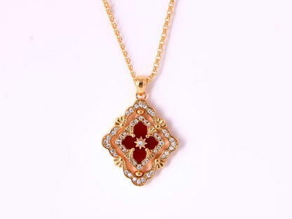 [⭐Shinejoy] B.C.L ENAMEL ROTATING SINGLE-DIAMOND NECKLACE（Various colors）