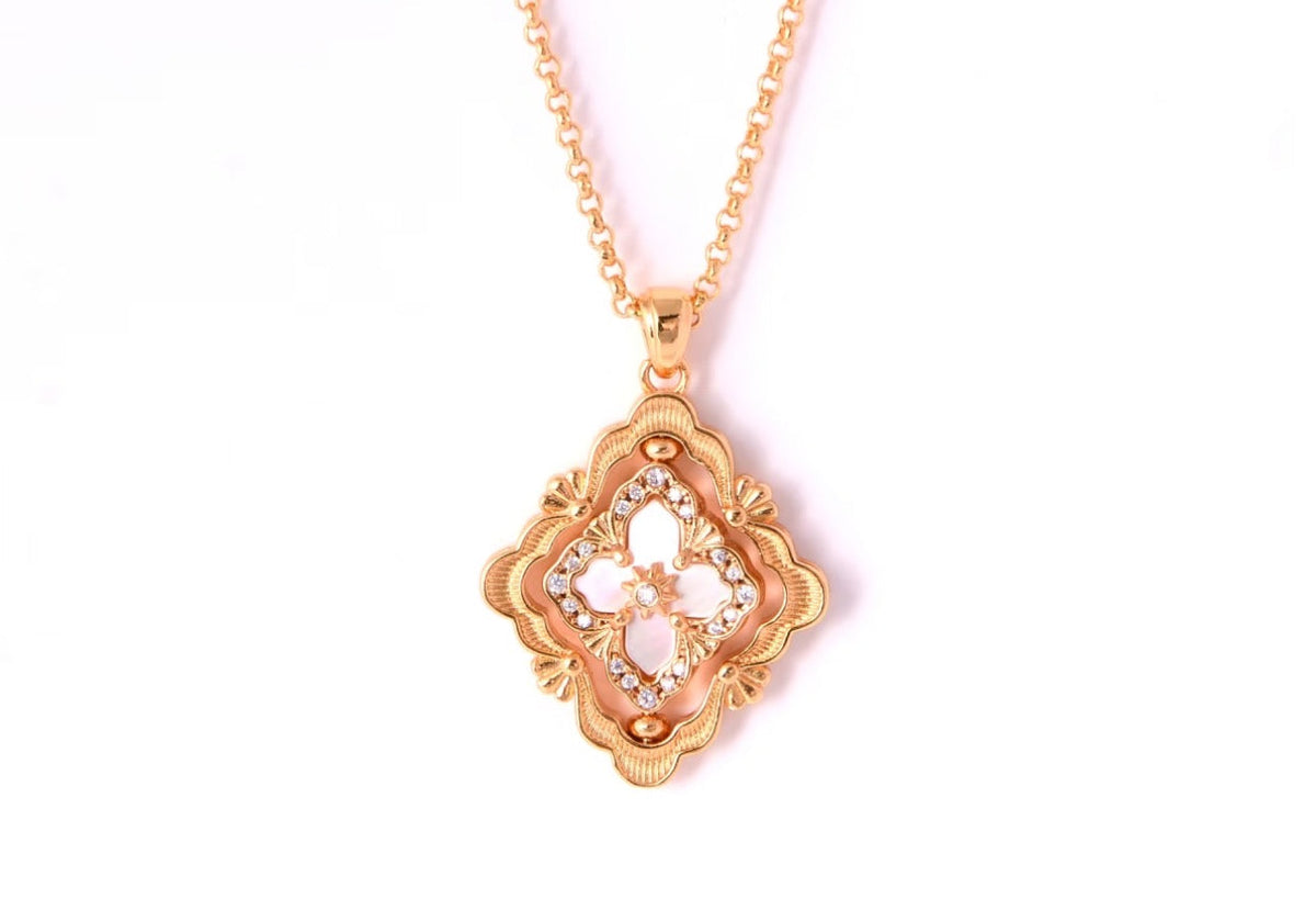 [⭐Shinejoy] B.C.L ENAMEL ROTATING SINGLE-DIAMOND NECKLACE（Various colors）