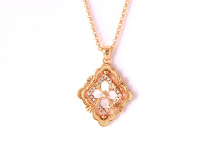 [⭐Shinejoy] B.C.L ENAMEL ROTATING SINGLE-DIAMOND NECKLACE（Various colors）