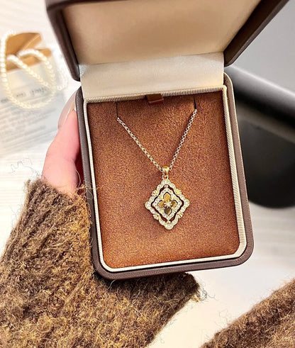 [⭐Shinejoy] B.C.L ENAMEL ROTATING SINGLE-DIAMOND NECKLACE（Various colors）