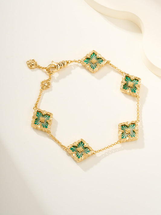 [⭐Shinejoy]B.C.L ENAMELED Five-Flower Bracelet（Various Colors)
