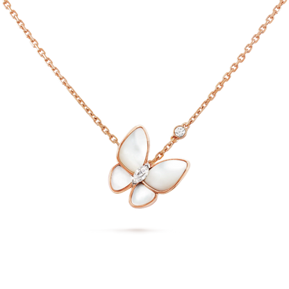 [⭐Shinejoy]BUTTERFLY MOP DIAMOND NECKLACE