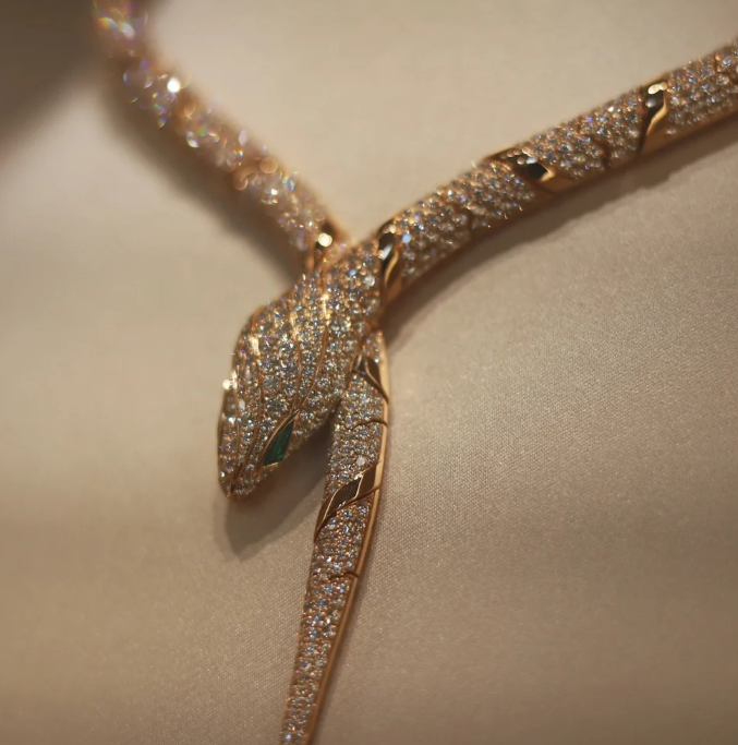 [⭐Shinejoy]HAUTE COUTURE GOLD SERPENTI NECKLACE