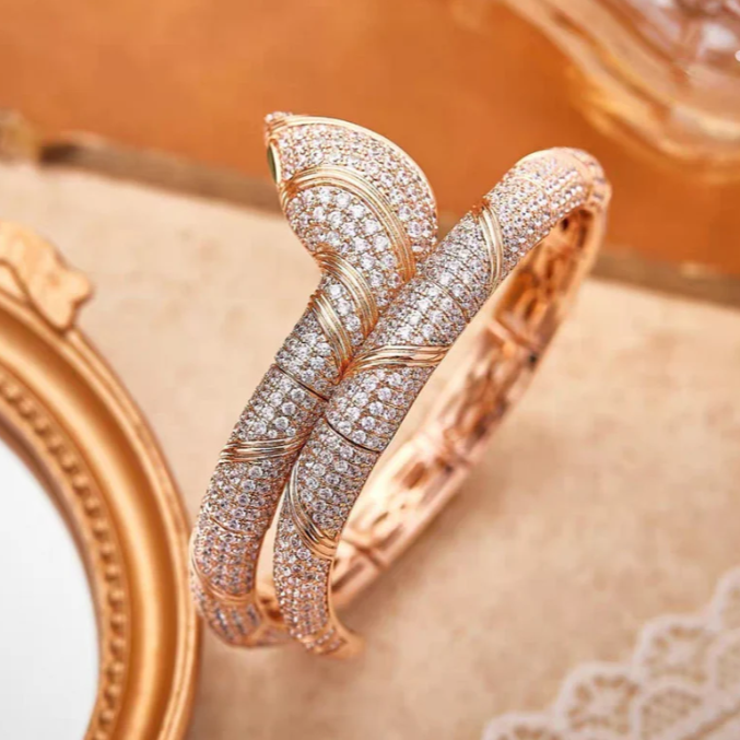 [⭐Shinejoy]HAUTE COUTURE GOLD SERPENTI BRACELET