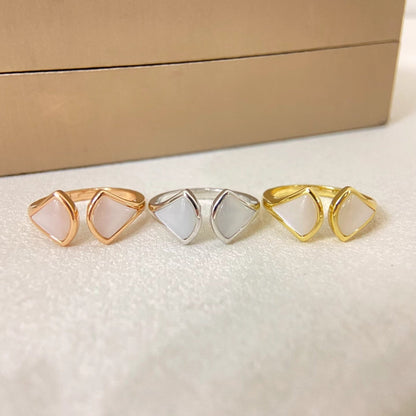 [⭐Shinejoy]DOUBLE SKIRT PATTERN OPEN RING