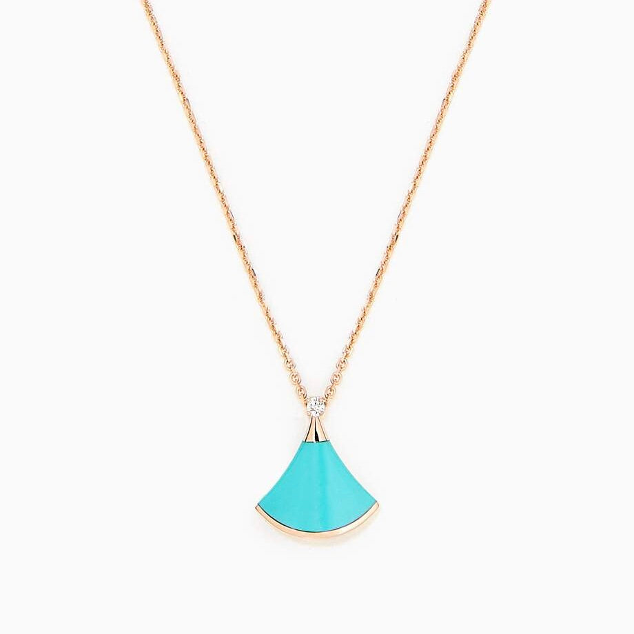 [⭐Shinejoy]DREAM NECKLACE TURQUOISE PINK GOLD