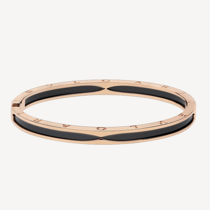 [⭐Shinejoy]ZERO 1 PINK GOLD WITH BLACK CERAMIC BRACELET