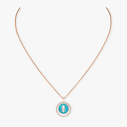 [⭐Shinejoy]Demo MOVE 1 DIAMOND TURQUOISE PINK GOLD DIAMOND NECKLACE