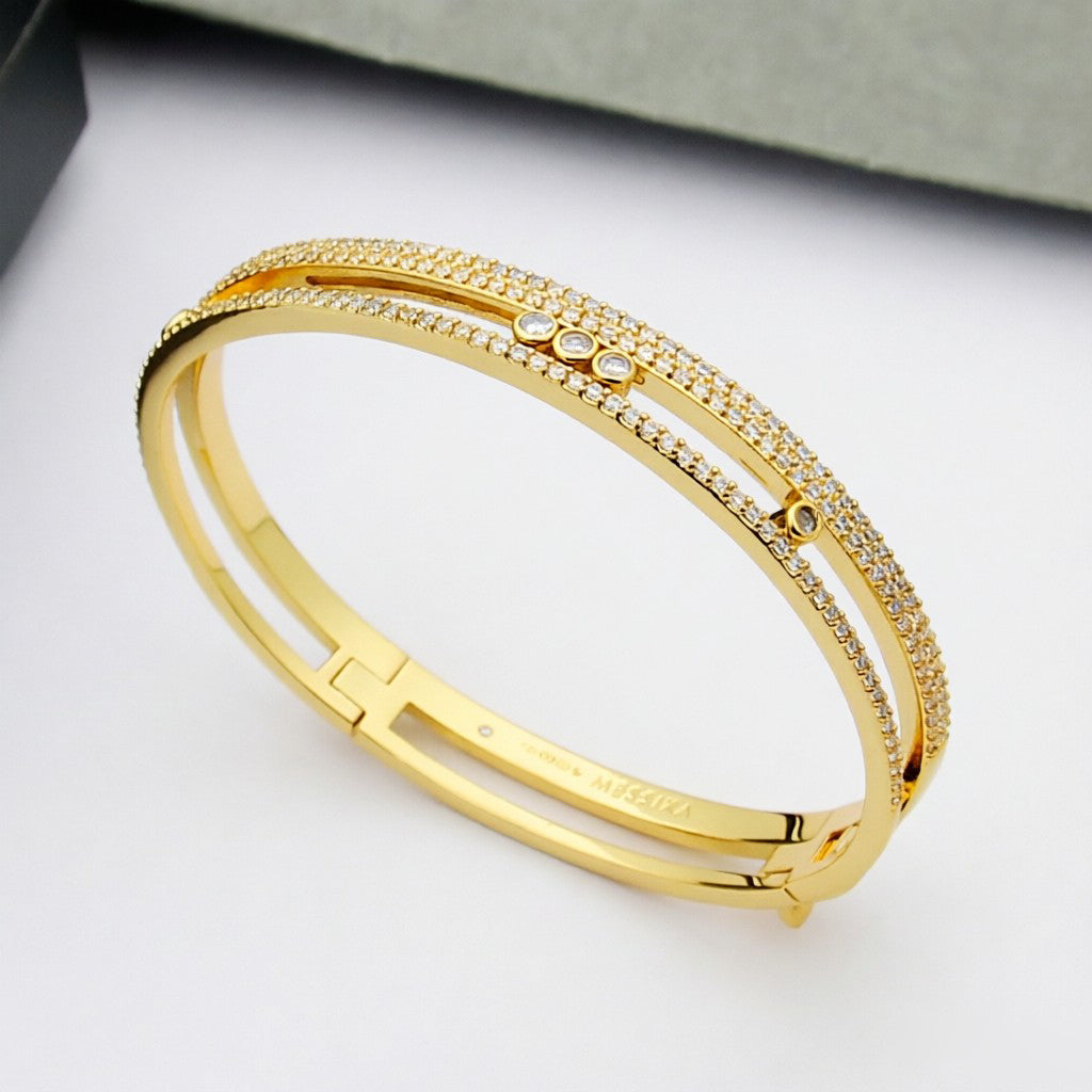 [⭐Shinejoy]Move Romane pavé bangle