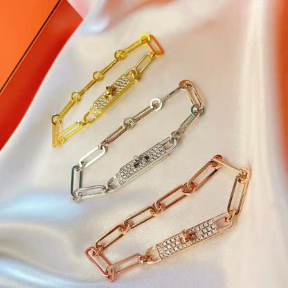 [⭐Shinejoy]CHAINE BRACELET SMALL MODEL DIAMOND