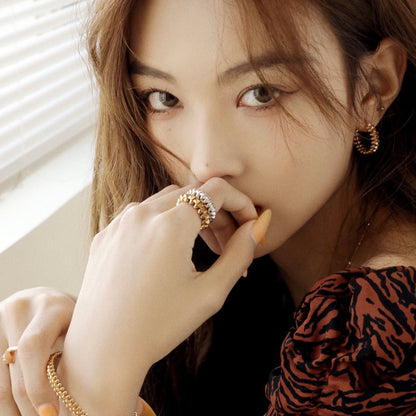 [⭐Shinejoy]CLASH SMALL HOOP EARRINGS