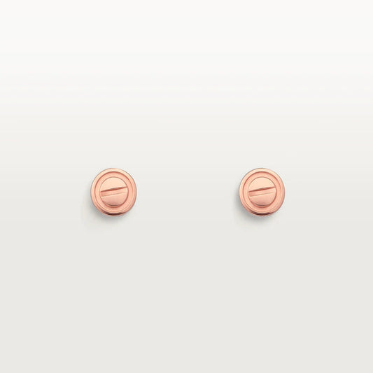 [⭐Shinejoy]LOVE EARRINGS PINK GOLD 10MM