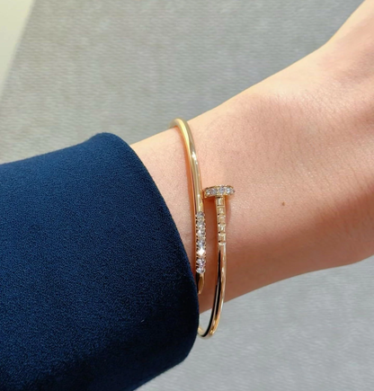 [⭐Shinejoy]JUSTE BRACELET 2.5MM DIAMONDS NEW