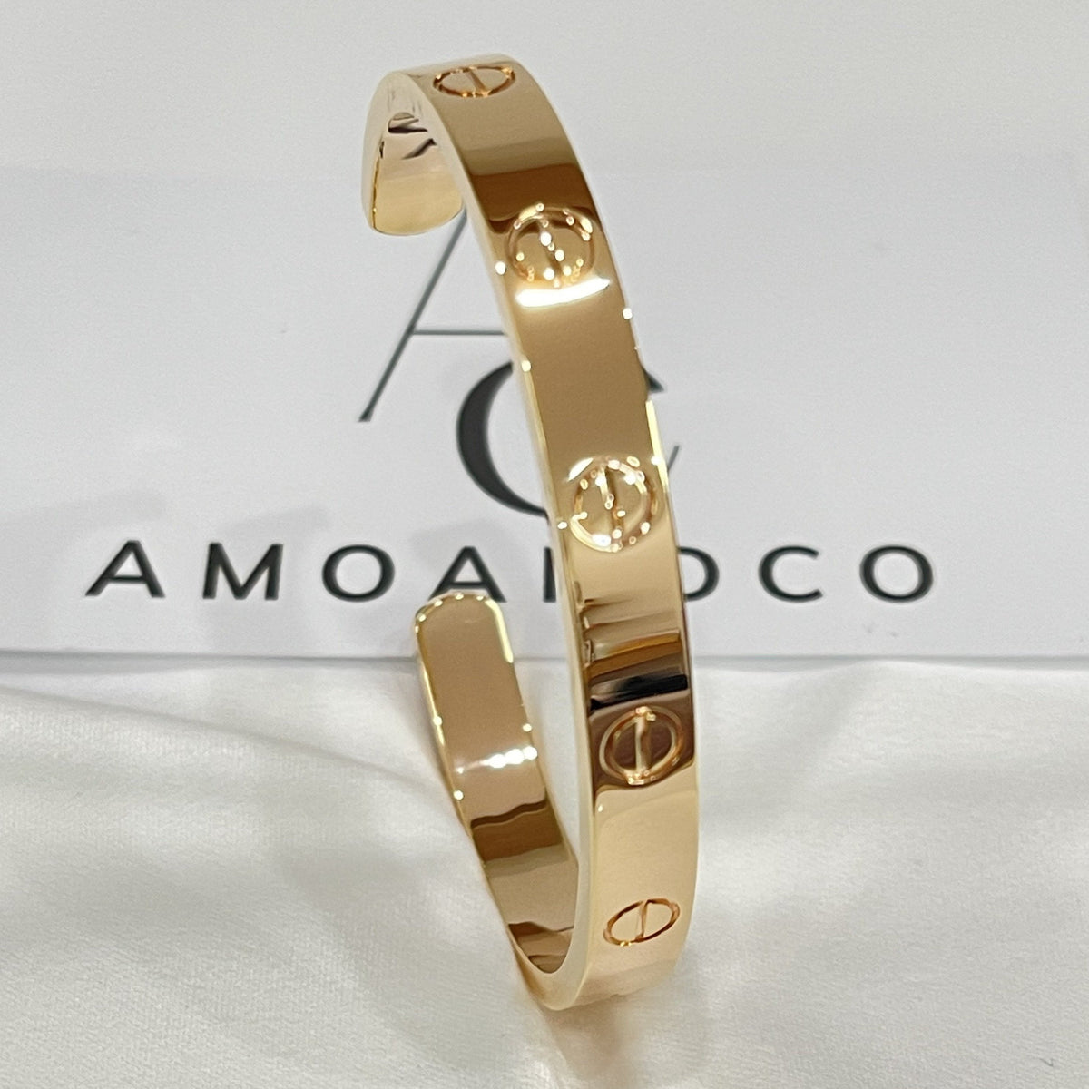 [⭐Shinejoy]LOVE BRACELET 6.1MM OPEN CUFF