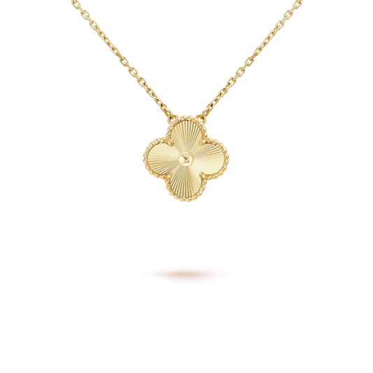 [⭐Shinejoy]CLOVER 15MM LASER NECKLACE AND BOX