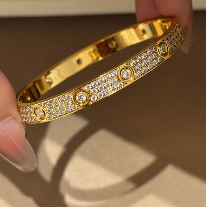 [⭐Shinejoy]LOVE BRACELET 6.1MM DIAMOND-PAVED 10 BIG DIAMONDS