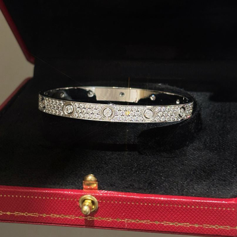 [⭐Shinejoy]LOVE BRACELET 6.1MM DIAMOND-PAVED 10 BIG DIAMONDS