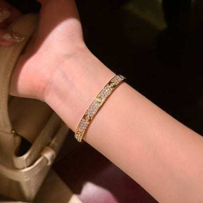 [⭐Shinejoy]LOVE BRACELET 6.1MM DIAMOND-PAVED 10 BIG DIAMONDS
